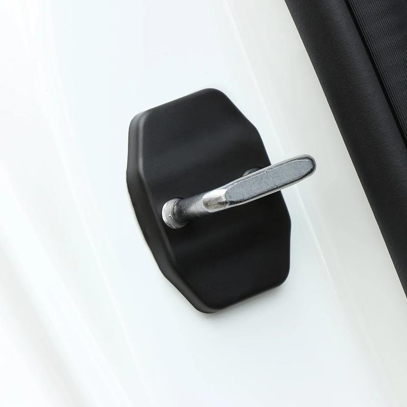 For Ford F150 F-150 Raptor 2015 2016- Car Door Lock Cover Anti-Rust Door Catch Buckle Protector Case Sticker Trim Frame