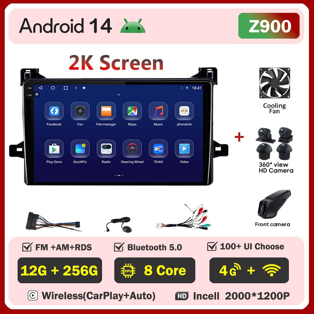 Для Toyota Prius XW50 2015 - 2020 автомобильный радиоплеер Car Carplay экран Autoradio Mirror Link Car Intelligent Systems сенсорный экран