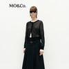 MO&Co. Lightweight Combed Cotton Nylon Knit Cardigan Set