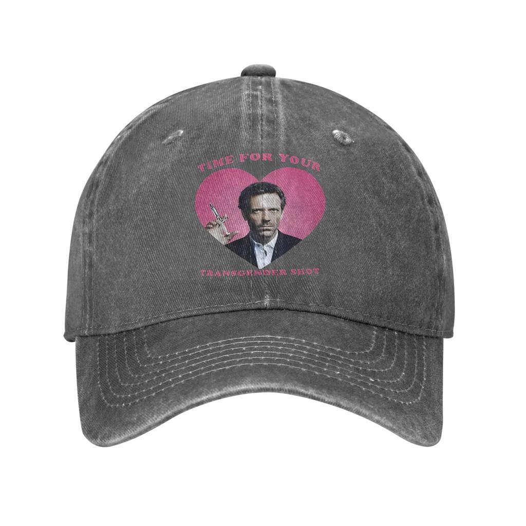 Dr Gregory House Md Sun Baseball Cap  Unisex Women Custom Logo Trucker Hat Summer Fitted Retro Tennis Skate SunProof Baseball Caps