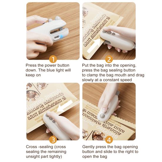 Мини-запайщик пакетов, ручной термосварщик для портативной запайочной машины, вакуумная бытовая машина для консервации продуктов питания