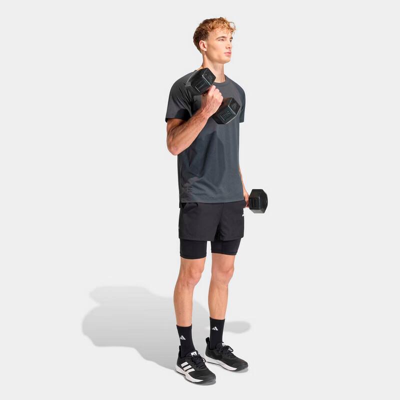 adidas Мужская дышащая футболка с коротким рукавом