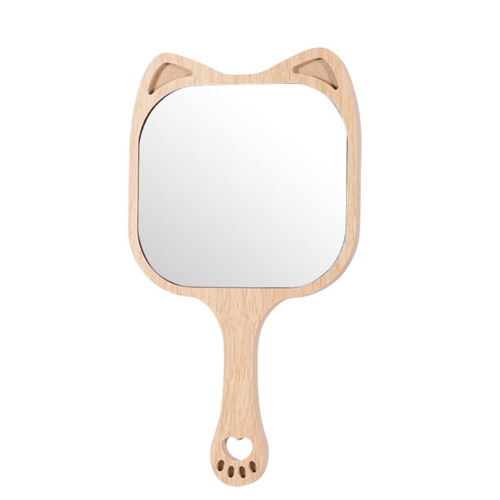 Portable Makeup Mirror with Handle Creative Cosmetic Mirror Gift Handheld Mirror  Makeup Use