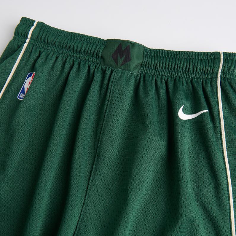 Nike X Коллаборация НБА Милуоки Бакс SS25 Мягкие Удобные Приятные к коже Универсальные Быстросохнущие Шорты Мужские шорты Зеленый 3Z2B7BABZ-BUCKS