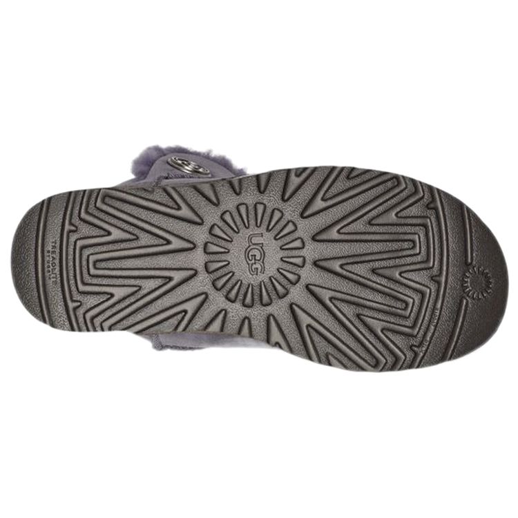 UGG Мини-зимние ботинки Bailey Snaps с флисовой подкладкой, женские зимние ботинки, фиолетово-серые 1127352-GRST