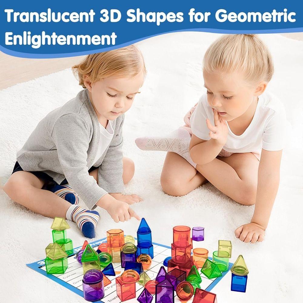 Translucent Montessori Table Toys Creative Sensory Learning Toy Early Education AIDS Home Playroom