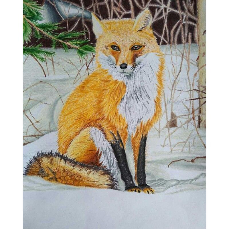 DIY 5D алмазная живопись лиса Алмазная художественная вышивка Animlas вышивка крестиком полная круглая Алмазная мозаика из смолы домашний декор подарок