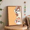 Disney Oil Painting DIY Digital Painting Chip and Dale Characters HandPainted Wall Art for the Living Room and Entryway.