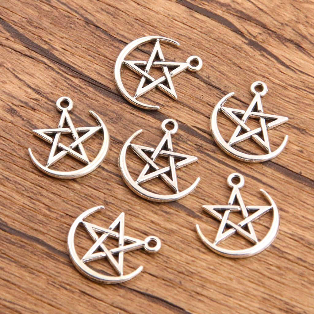 10 шт. Подвеска в виде пятиконечной звезды с вырезами, ювелирная подвеска