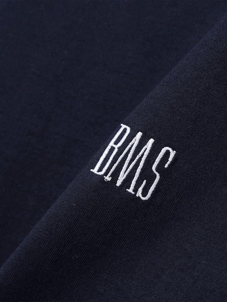 Beams S/S TEE BMS Logo Basic T-Shirt Navy Large 11041321803