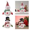 Cartoon Christmas Snowman Doll Toys Snowflake Luminous Snowman Ornament  New Year Gift