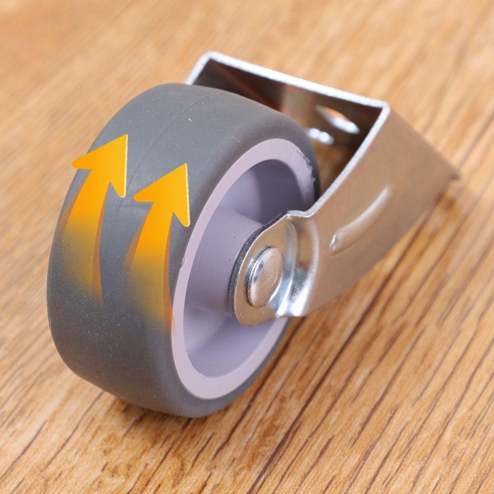 1/2Pcs Side Mounted Directional Roller Mobile Gate Casters Durable Furniture Caster