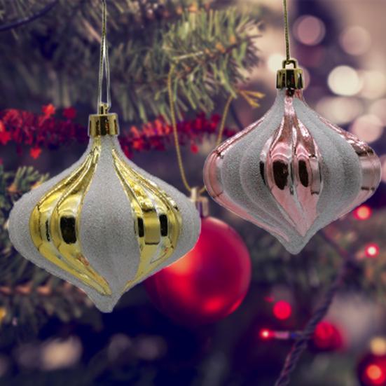 Елочные шары Прочные спиральные линии Устойчивые к разрыву рождественские шары Украшения Праздничные шары специальной формы Подвески Елочные шары