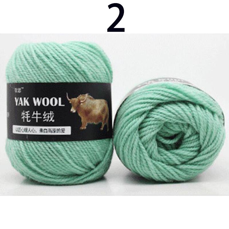 Yak Fluff Yarn Needle Knitted Scarf Jacket Material Hand Woven Medium Thick Yarn Wool Yarn Multi-Color Soft DIY Gift