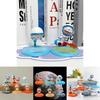 Adorable Pvc Doraemon Figurines Set Of Six Playful Cartoon Collectible Toys
