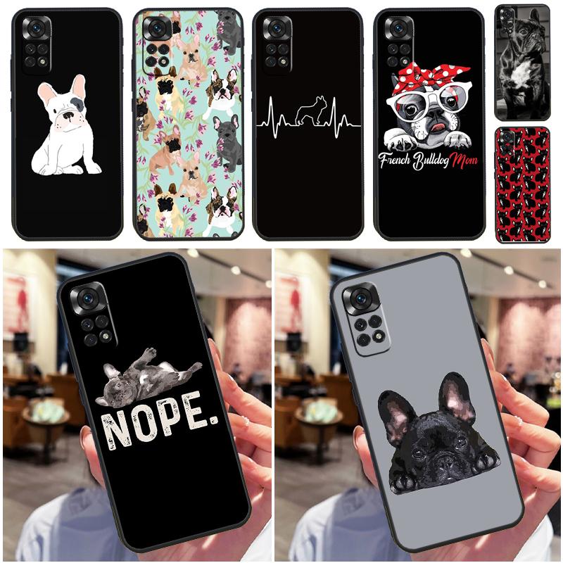 French Bulldog Dog Funda For Xiaomi Redmi Note 13 Pro 9 10 11 12 14 Pro 10S 11S 12S Redmi 14C 13C 10C 12C Case