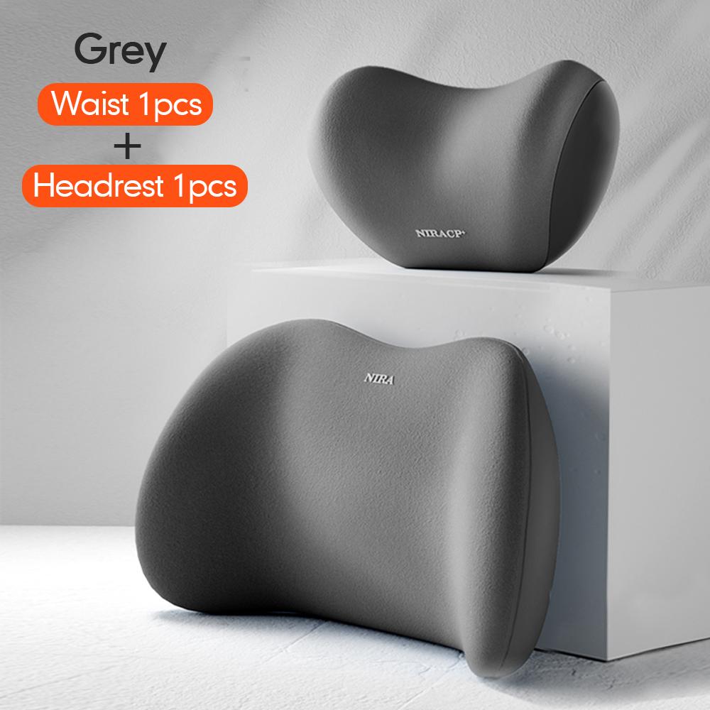 Подушка для автокресла, регулируемая поясничная поддержка, подголовник, поясничная подушка, автокресло, пена с эффектом памяти, аксессуары для салона автомобиля, путешествия