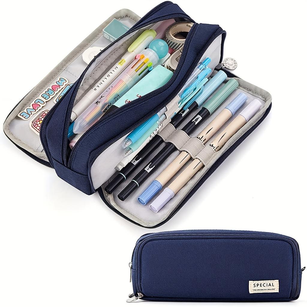 Back to School Stationery Set with High Appearance Pencil Pouch, Elementary Student Reward Gift, Multifunctional Pencil Case Learning Supplies