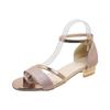 Women's Sandals 2025 Summer New Fashion Crystal Party Shoes for Women Comfortable Open Toed Thick Heel Sandals Sandalias