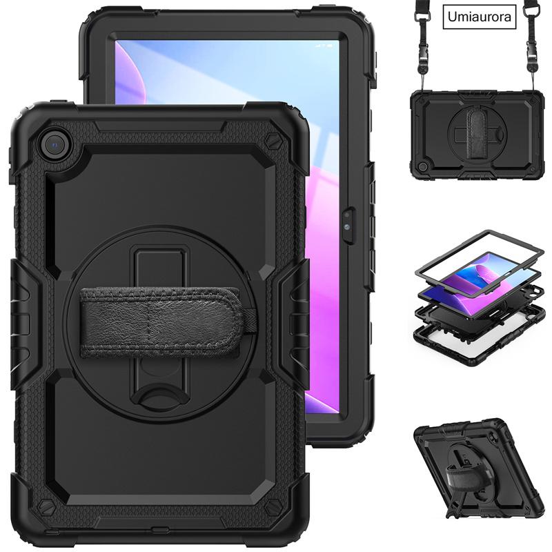 Для Lenovo Tab M10 Plus 10.6" TB128FU 3-го Поколения 10.1 Дюйма TB328FU X306F X606F Ударопрочный Прочный Чехол для Планшета Ручной Ремень Подставка Funda