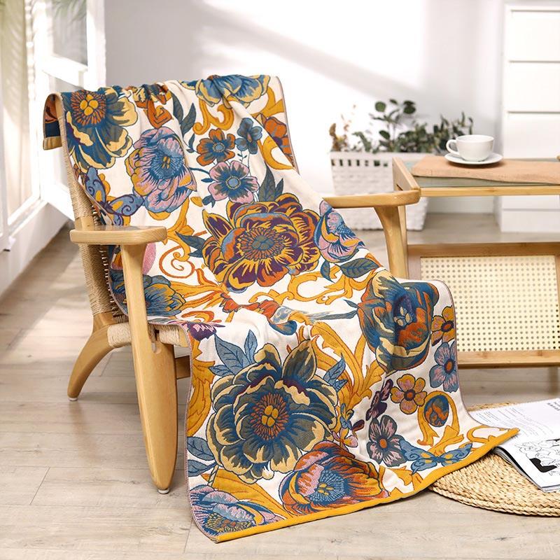 Cotton Bath Towel Absorbent Quick Dry Four Layers Adult Large Bath Towel Spring and Autumn Models Soft Not Easy To Lose Hair Oversized Wrap Towel