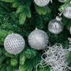 6/12pcs with Sequins Festive Decorative Ball Glitter Christmas Tree Hanging Ornaments  Wedding
