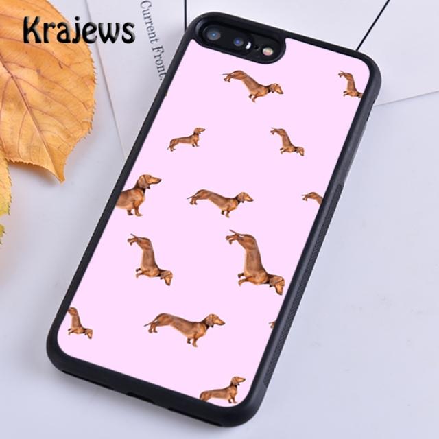 Krajews Sausage Dog Dachshund Art Soft Phone Case Cover For iPhone 14 5 6s 7 8 Plus XR XS 11 12 13 Pro Max Samsung S21 S22ultra