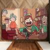 Cartoon H-Hilda Floor Mat Soft Flannel Floor Mat  Suitable for Entryways, Living Rooms, Bedrooms, and Bathrooms