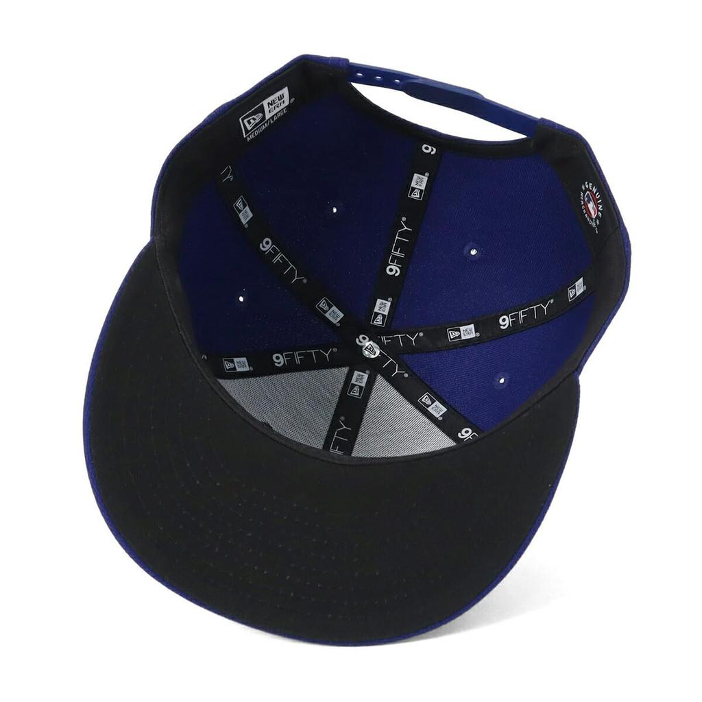 New Era MLB Flat Visor Cap Hat, LA Dark Royal, Size M/L, 950 LOSDOD DROY WHI 25J