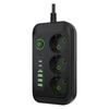 Сетевой фильтр-удлинитель 2 м, 3 розетки AC + 8 розеток AC, с USB Type-C, фильтр сети, поддержка быстрой зарядки, новый