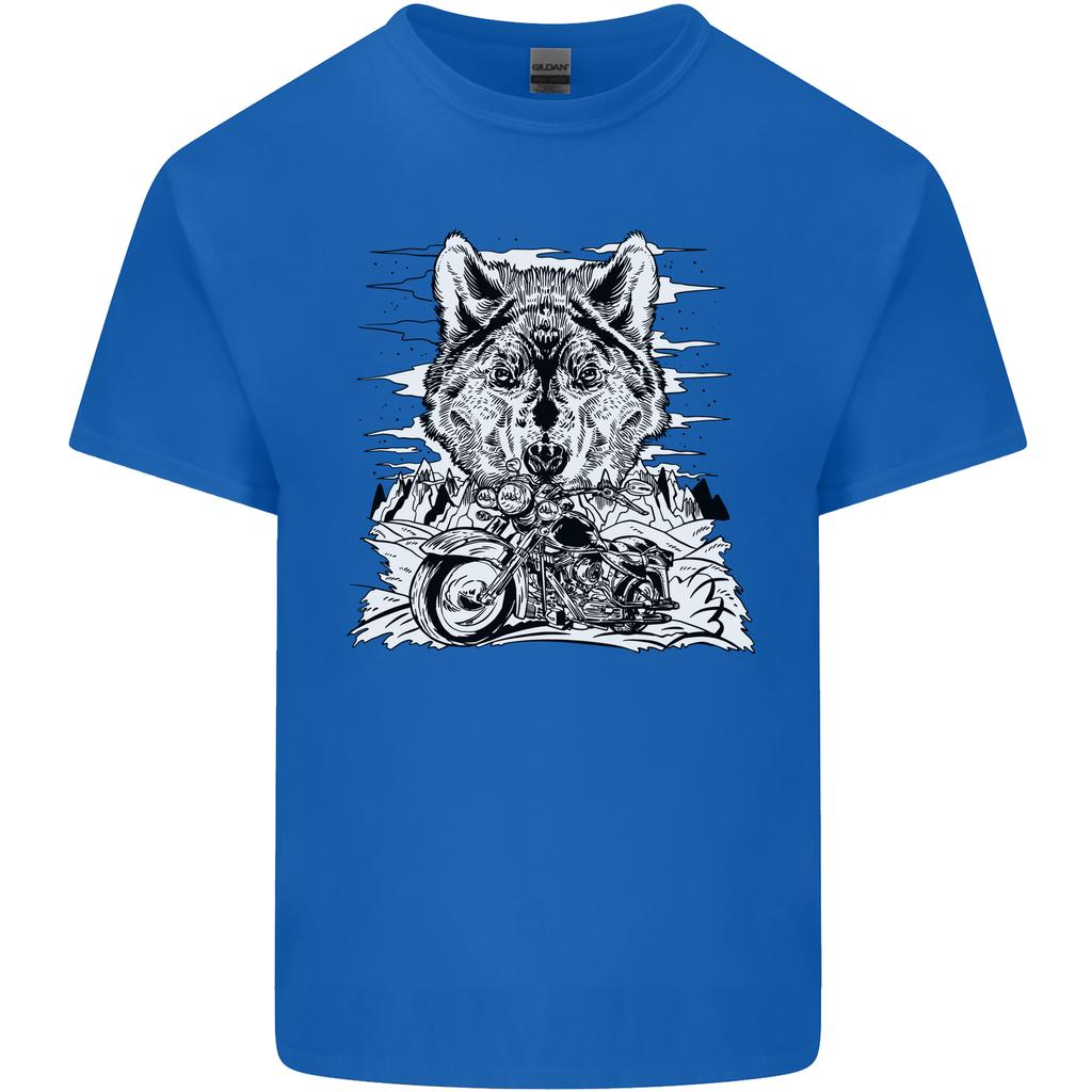 Motorbike Wolf Biker Motorcycle Motorbike Unisexs Light Cotton TShirt