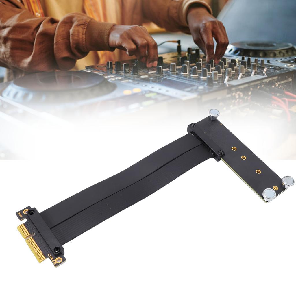 PCIe 4.0 X4 Extension Cable NVMe Adapter Card 8GBCelsiuss Magnetic PCIe Expansion Card for GPU NIC Expansion Device