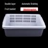 Jing Yu Heng Large Thickened Double-Layer Rectangular Plastic Drain Basket