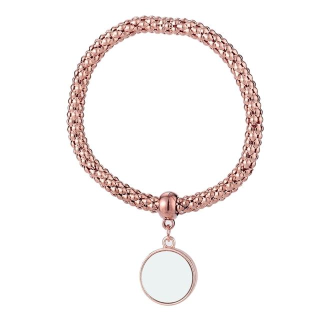 Sublimation Blank Bracelets Christmas Ornaments Pendants Sublimation Alloy Heat Transfer For Name Tags