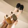 Fashion Women's Shoes Autumn and Winter Solid Color Round Toe Flat Bottomed Warm Plush Women's Cotton Shoes
