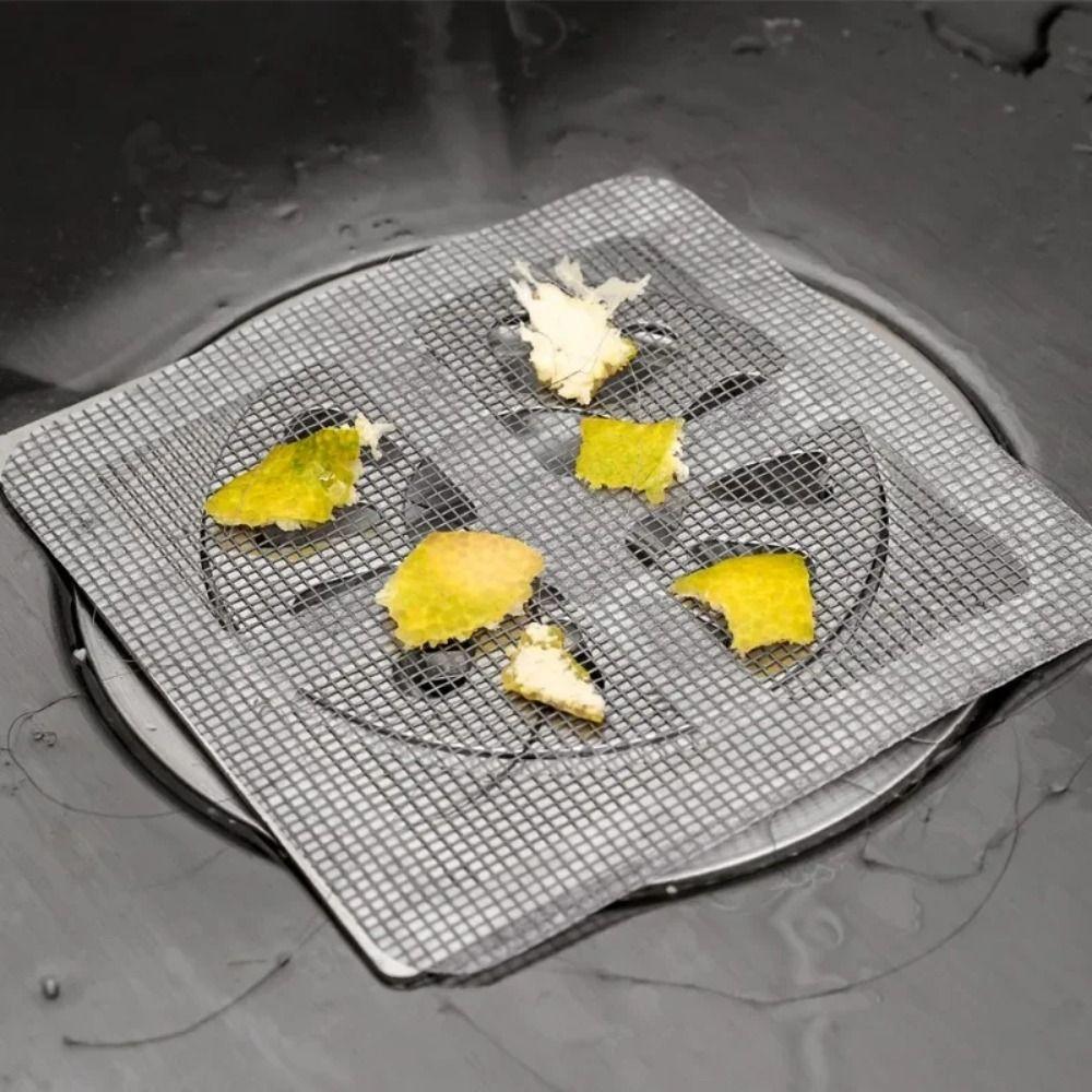30Pcs Sink Strainers Disposable Floor Drain Sticker Anti-blocking Filter Mesh Stickers  Bathroom