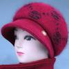 Women's Winter Woolen Hat & Scarf Set - Thickened Knitted Warmth for Middle-Aged & Elderly
