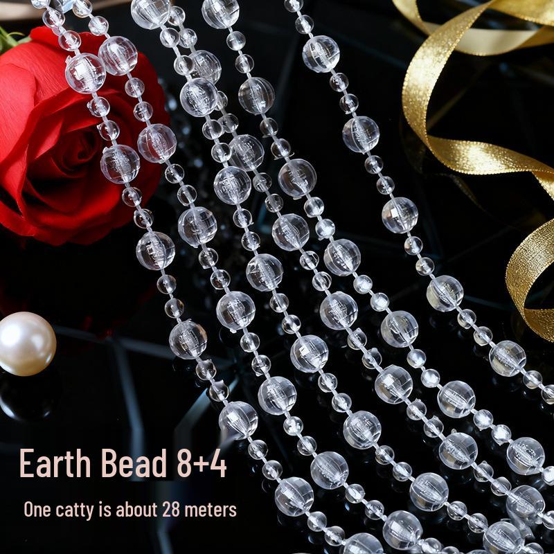 Акриловые бусины НЛО 10 мм для свадебной гирлянды, украшения прохода или люстры