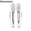 Portable Phillips Slotted Screwdriver Set Key Ring Keychain Mini Pocket Keyring Cross Screw Driver Repair Tool Gadget