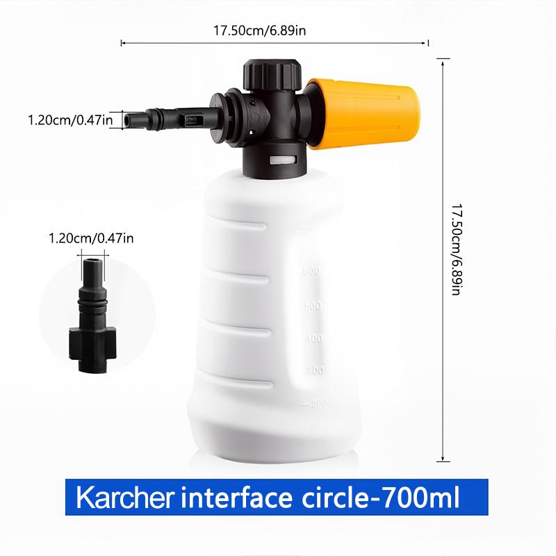 SEAMETAL 700 мл Пеногенератор для Karcher K Series Автомобильные Мойки Высокого Давления Генератор Мыльной Пены с Регулируемой Распылительной Насадкой