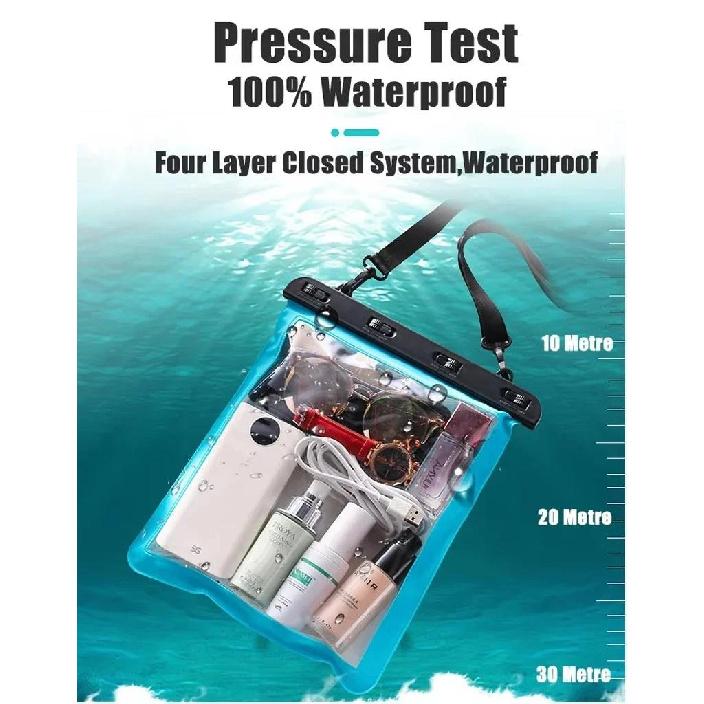 Outdoor Large Capacity Underwater Waterproof Bag Pouch Case for IPad Air IPhone Phone Tablet Swimming Travel Dry Storage Cover 5