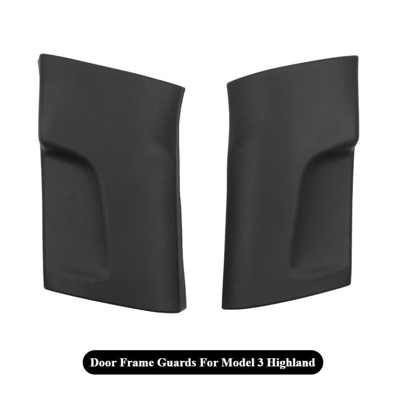 Car Door Frame TPE Guard For Tesla Model 3 Highland 2024 2025 Door Center B-pillar Inside Protection Pad Interior Accessories