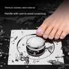 Bathroom Floor Drain Anti-Odor Device with Pop-Up Core Seal Cover, Universal Anti-Odor and Anti-Pest Gadget, Press-Type Foot Pedal