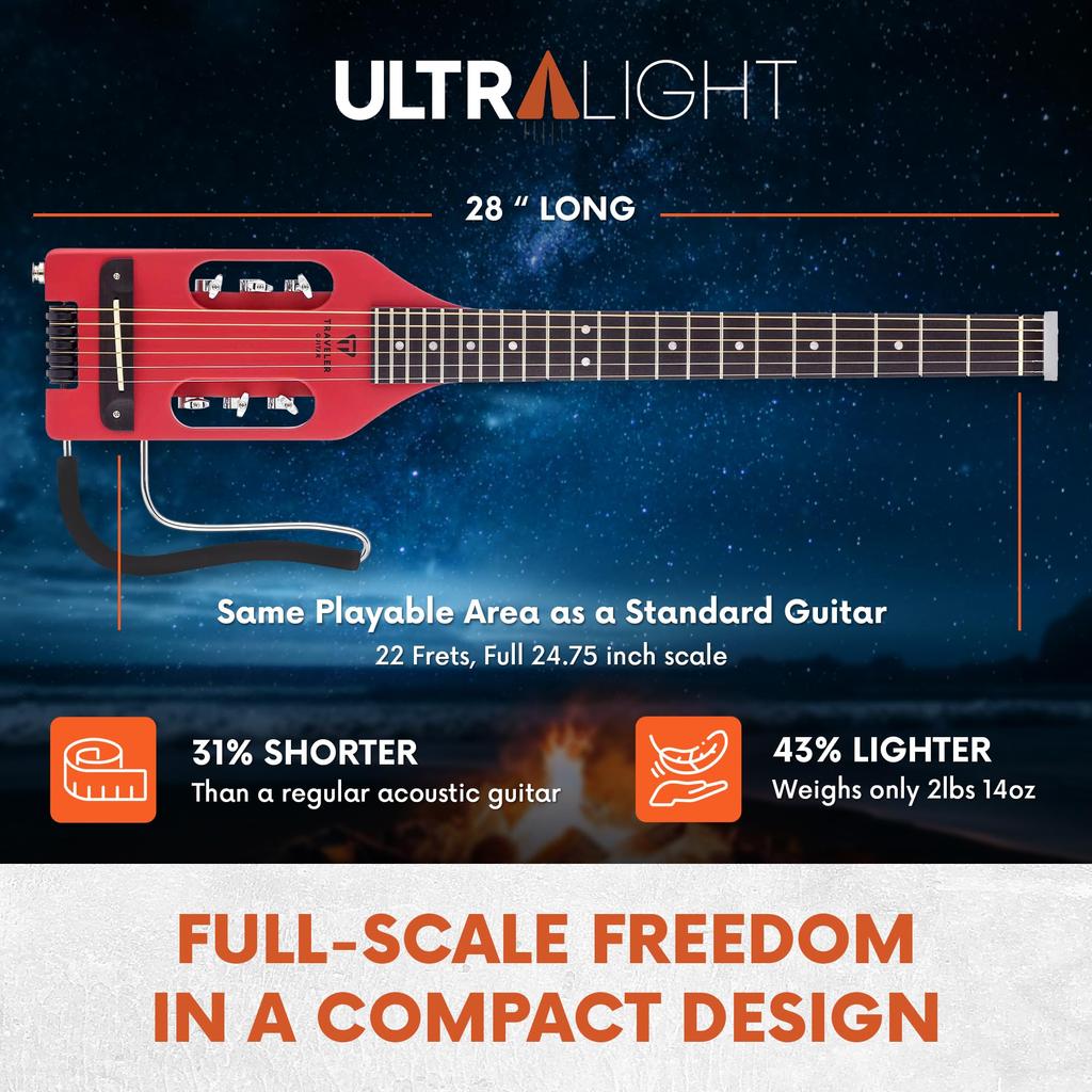 TRAVELER GUITAR Traveler Guitar Акустическая красная винтажная красная Сверхлегкая Сверхлегкая акустическая/винтажная