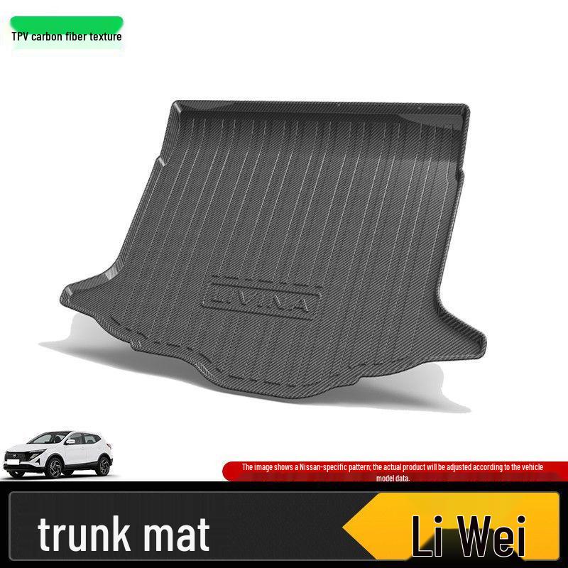 Коврик в багажник для Dongfeng Nissan: Sylphy, Qashqai, Teana, X-Trail, Terra, Qirida, Kicks, Murano, Paladin, Tu Da Tu.