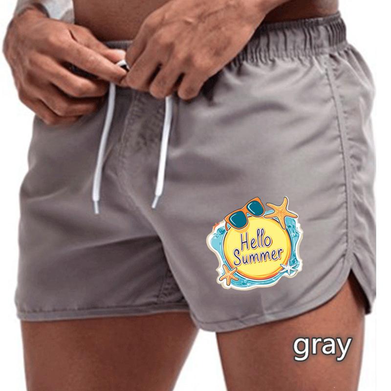 BBK-80 Летние новые мужские быстросохнущие плавки спортивные штаны купальный костюм пляжные шорты шорты для бега спортивные креативный баскетбольный принт