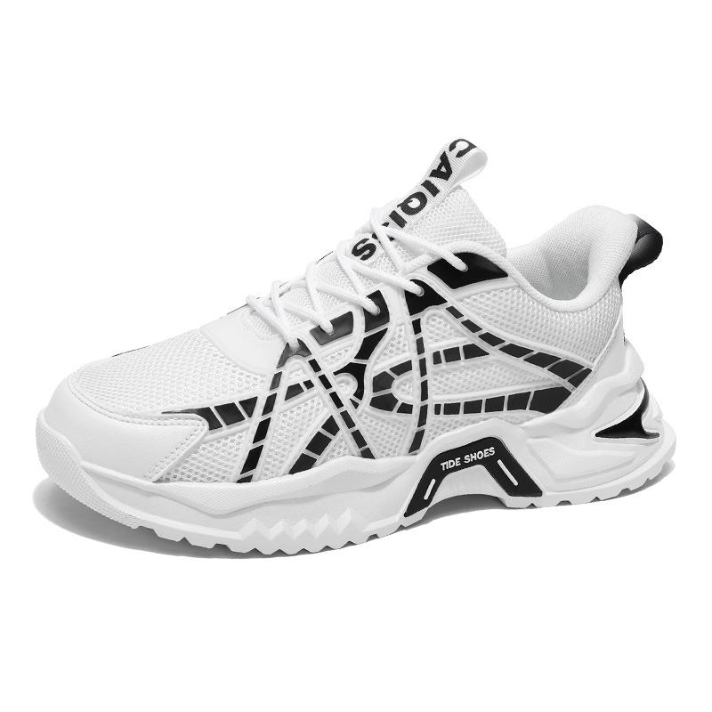 Осенняя мужская обувь новая дышащая сетчатая платформа уличная спортивная обувь молодежная универсальная повседневная обувь для бега