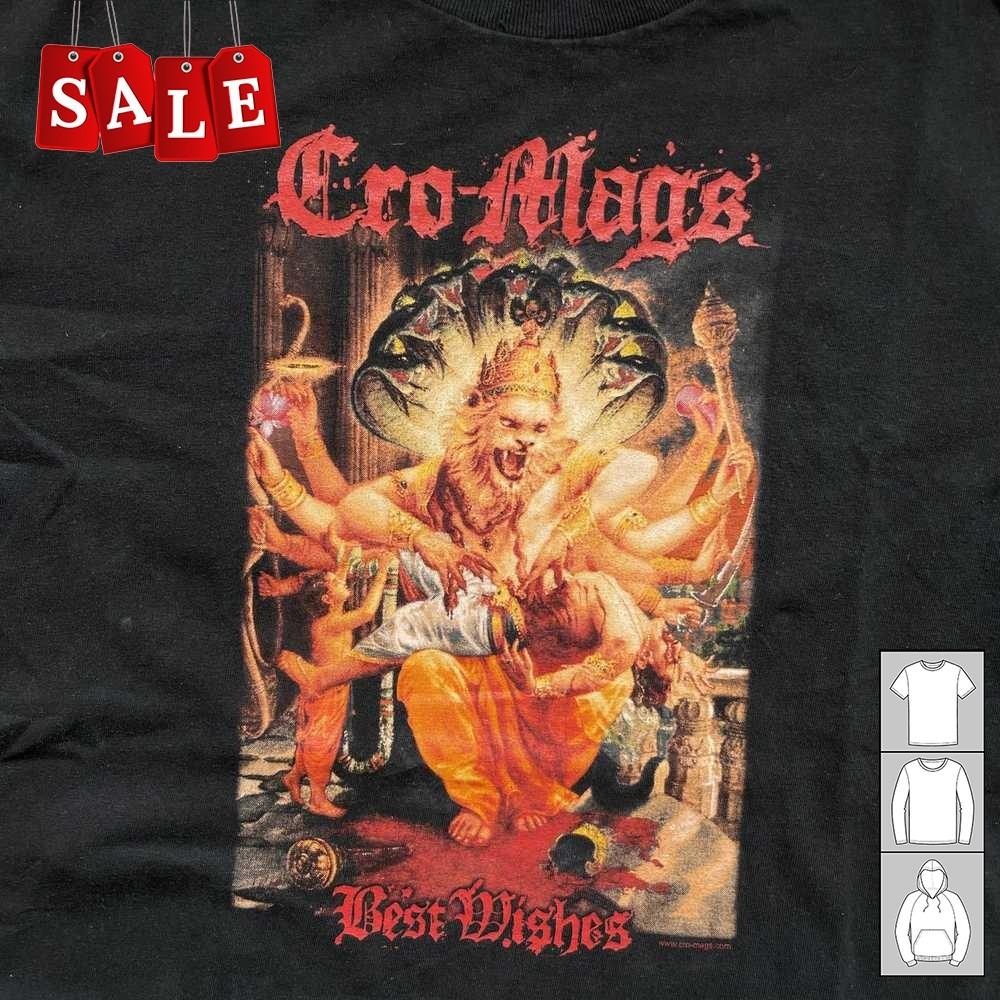 Hot CroMags Best Wishes Hardcore Cotton Black All Size TShirt TH416 Unisex T-Shirt
