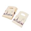 100Pcs/Lot Pink Eiffel Tower Packaging Bags Plastic Shopping Bags With Handle,