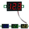 2 Wires Digital Voltmeter LED Screen Meter DC 5V-30V Digital Voltage Tester Pressure Measurement Power Voltage Detector Tool
